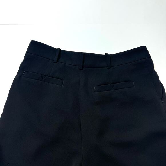 Anthropologie Sasha Button Fly Tapered Trousers Pant Black Corpcore Casual sz 6 - Picture 6 of 8